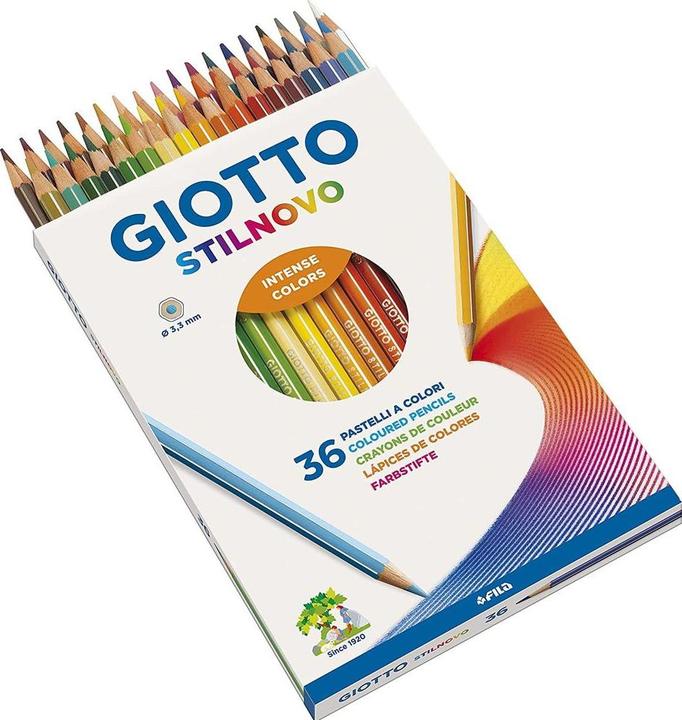 Immagine prodotto Giotto Stilnovo matite colorate scatola di cartone multicolore, 36 pezzi (36x)