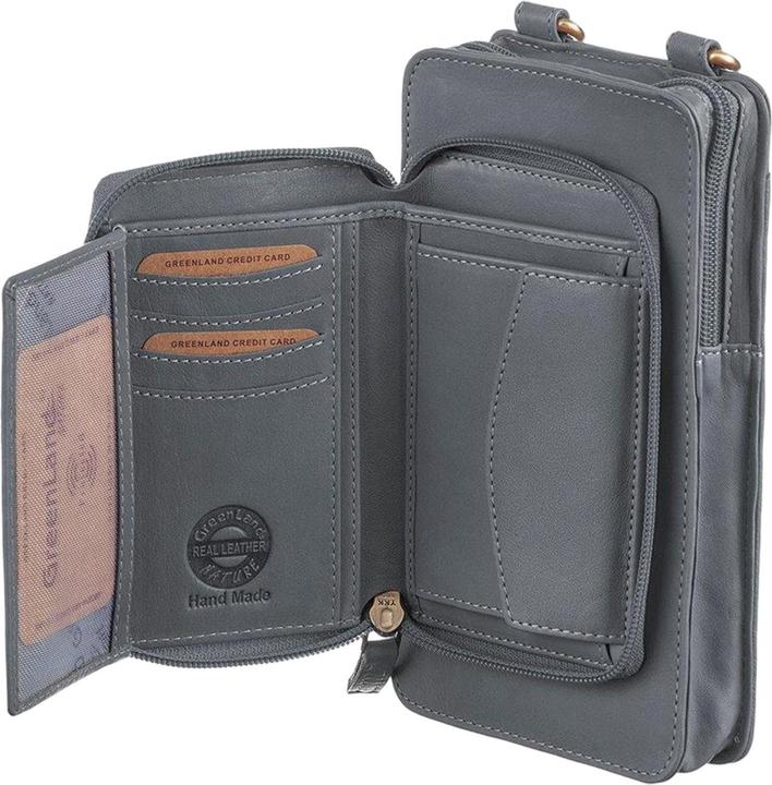 Image du produit Greenland Nature Nature Soft Handy Bag Porte-monnaie en cuir 11 cm