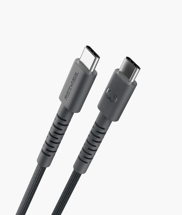 Image du produit Fresh'N Rebel Fresh 'n Rebel USB-C to USB-C Storm Grey (2 m, 100 W)