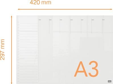 Actual product image Nobo Weekly Planner (42 x 30 cm)