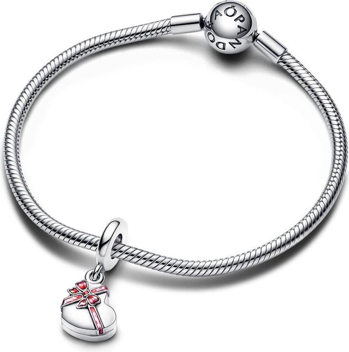 Immagine prodotto Pandora Aufklappbare Herzförmige Pralinenschachtel Charm (Argento 925, Smalto)