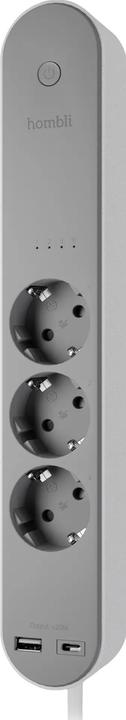 Hombli Smart socket strip (3 x, USB-C, USB-A, 1.50 m)