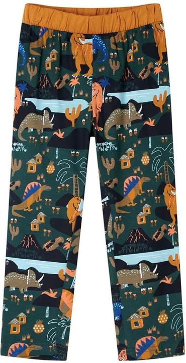 Image du produit VidaXL Pyjama enfant manches longues Vert foncé 92,Matériel (92)