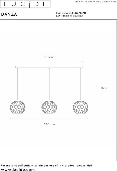 Produktbild Lucide Danza (E27)