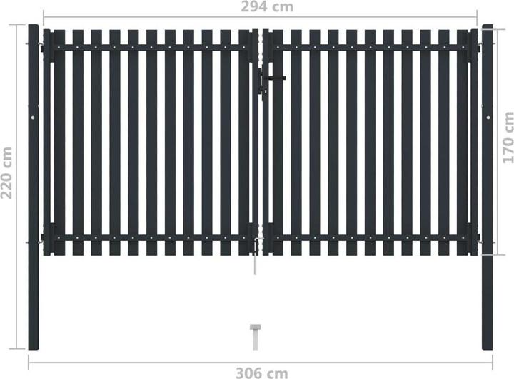 Produktbild vidaXL Zauntor