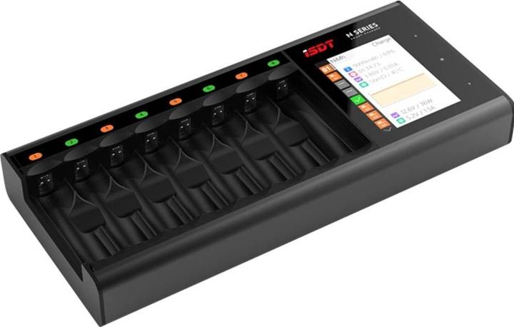 Actual product image Isdt N8 + HR03 SE + HR6 SE Round cell charger NiMH, NiCd, NiZn, LiIon, LiHV, LiFePO Mignon (AA)