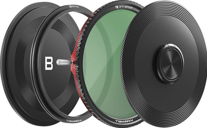 Freewell Magnetic filter V2 Series VND/CPL 3-7 Stops (82 mm, ND- / Graufilter, Polarisationsfilter)