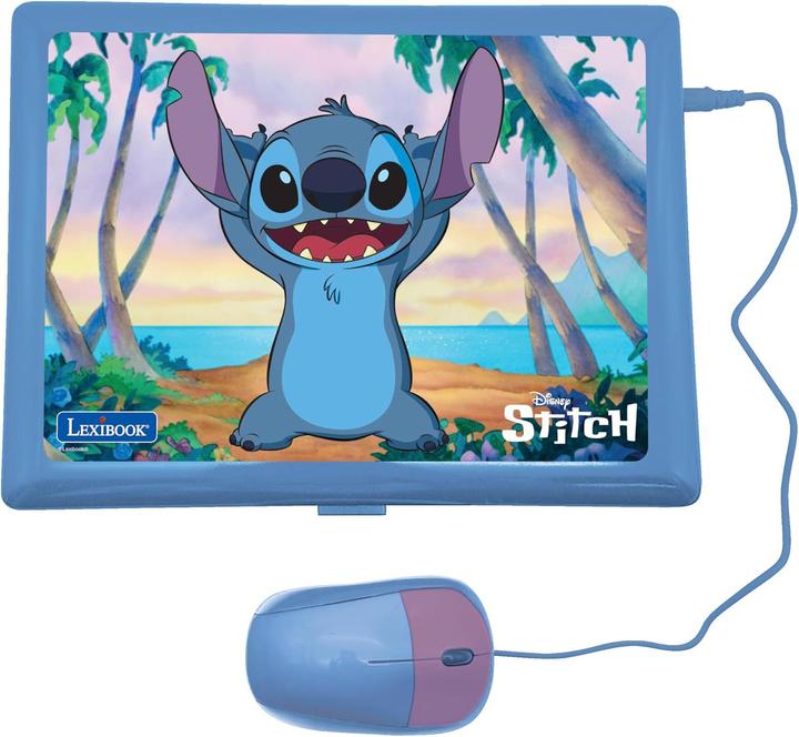 Actual product image Lexibook Learning laptop Stitch DE/ENG with 124 activities Blue/purple (German, English)