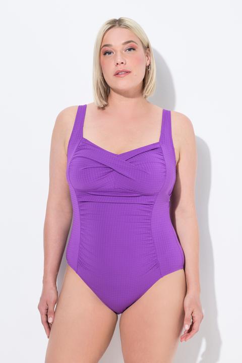 Actual product image Ulla Popken Textured One Piece Swimsuit (52)