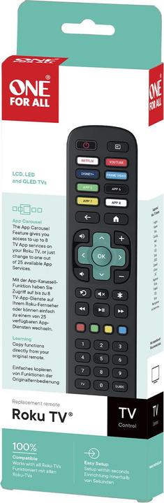 Actual product image One for All URC4923 - Replacement remote control Roku TV (Device-specific remote control)