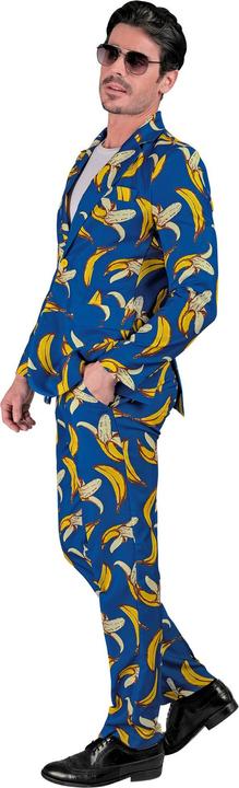 Actual product image Widmann Party fashion suit with neon banana pattern jacket & trousers (L)