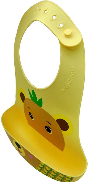 Image du produit Magni Frootimals Bavoir pour bébé Bubba Tropibear beige silicone
