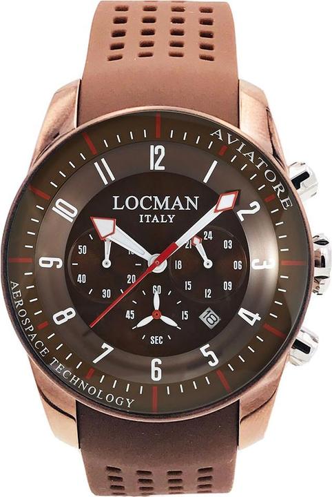Immagine prodotto Locman Orologio Aviatore Italia Uomo Ref: 0450BNBNFWRNSIN (Cronografo, 44 mm)