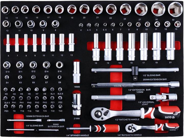 Actual product image Yato WORKSHOP CABINET + 211 pcs. TOOLS 55290 (211x)
