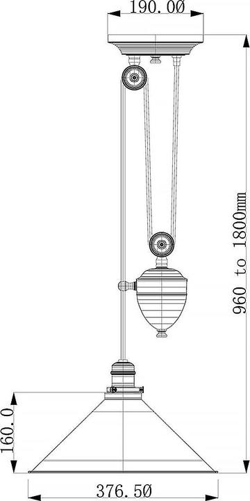 Image du produit Elstead Lighting Provence Lampe à suspendre E27 Up+Down Laiton vieilli (E27)