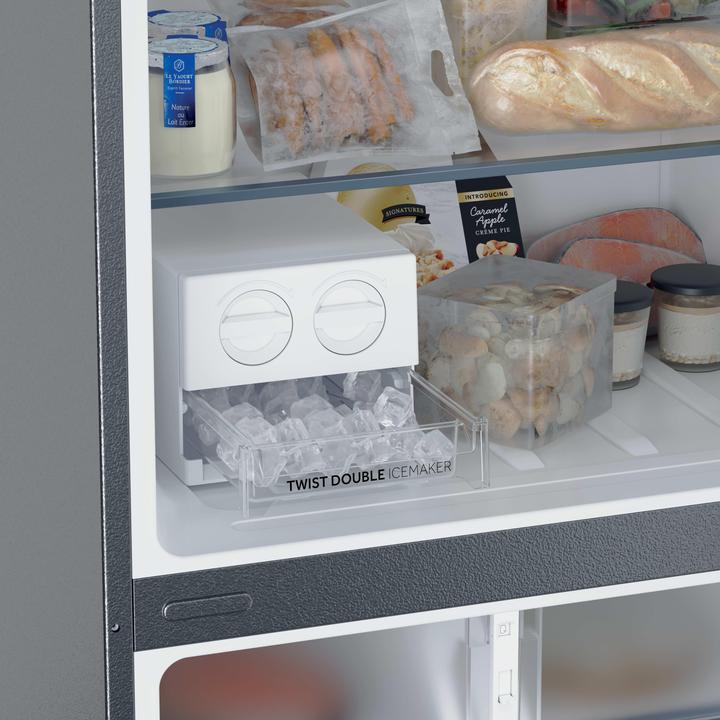 Actual product image Haier HPR5718DNMB FRIGO D.P. D 70CM 464LT BRUSHED BLACK H185 L70 P70 (464 l)