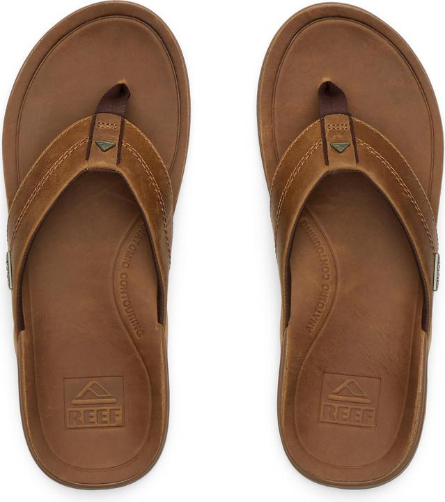 Actual product image Reef Leather Offshore Bronze Brown Slipper (46)