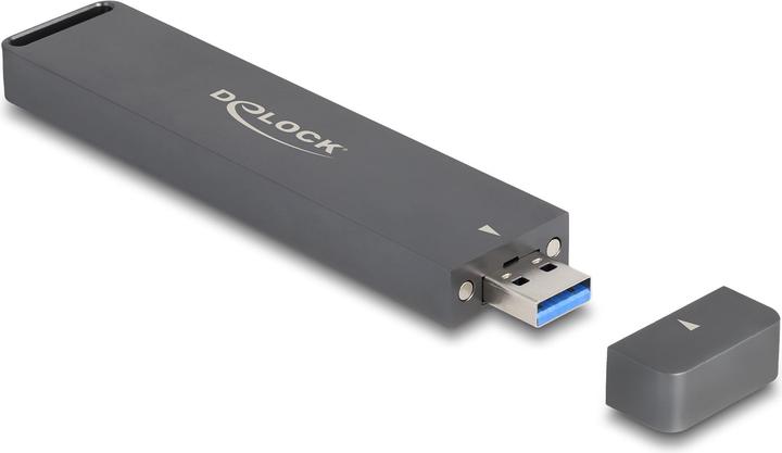 Produktbild Delock Externes Gehäuse für M.2 NVMe PCIe SSD oder SATA SSD (M.2)