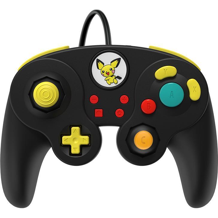 PDP Pad Fight Pad Pro Super Smash Bros Pichu (500-100-EU-D11) (Switch), Gaming Controller, Schwarz