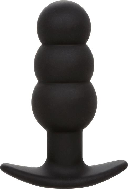 Produktbild CalExotics Rock Bottom Anal Plug Mit Perlen 10 Vibrationen Silikon Schwarz