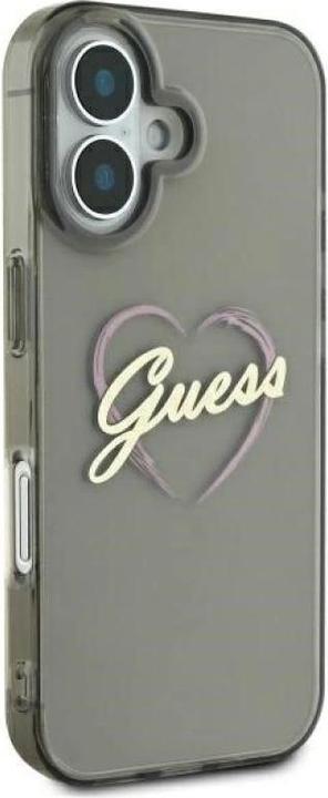 Produktbild Guess GUHCP16SHCHGSPK iPhone 16 6.1" czarny/black hardcase IML Heart (Apple iPhone 16)