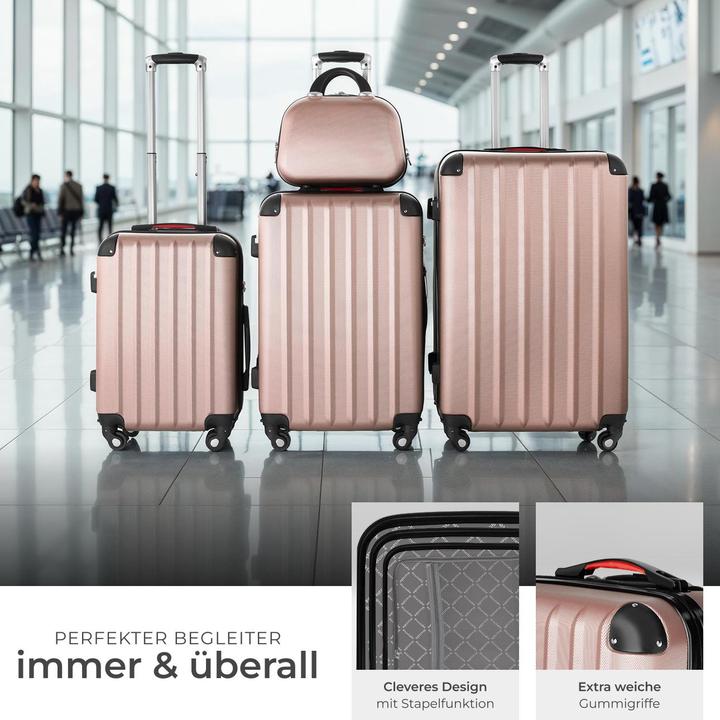 Immagine prodotto tectake Set di valigie Valigie Trolley Set di trolley Hardcase (90 l, M (50 - 90l))