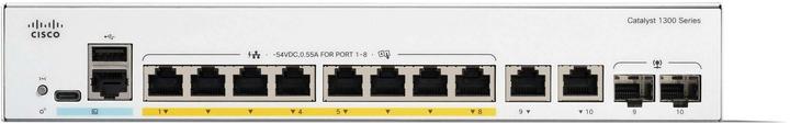 Actual product image Cisco Catalyst 1300 8p GE Ext PS 2x1G Combo (10 ports)