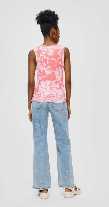 Actual product image S.Oliver T-Shirt Semitransparentes Top aus Mesh (L)