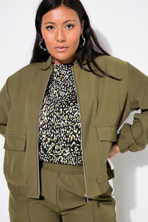 Produktbild Studio Untold Blouson, cropped, weiter Langarm, Seiteneinsatz (58)
