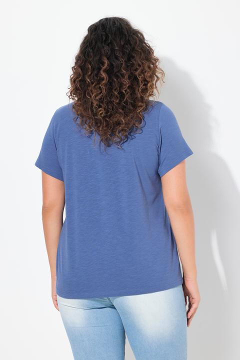 Produktbild Ulla Popken T-Shirt, Limonen, A-Linie, V-Ausschnitt, Halbarm (58)