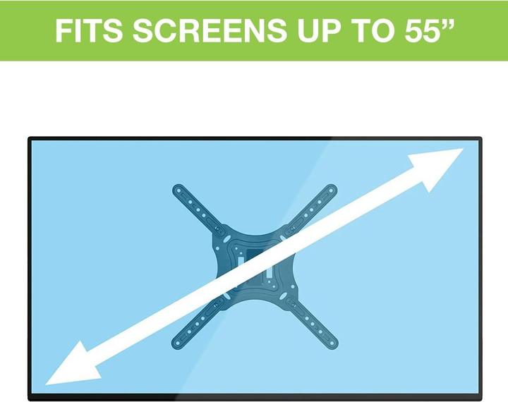 Produktbild Techly Klammer für LCD-Display - Schwarz - Bildschirmgrösse: 81.3-139.7 cm (32"-55") (Wand, 30 kg, 32" - 55")