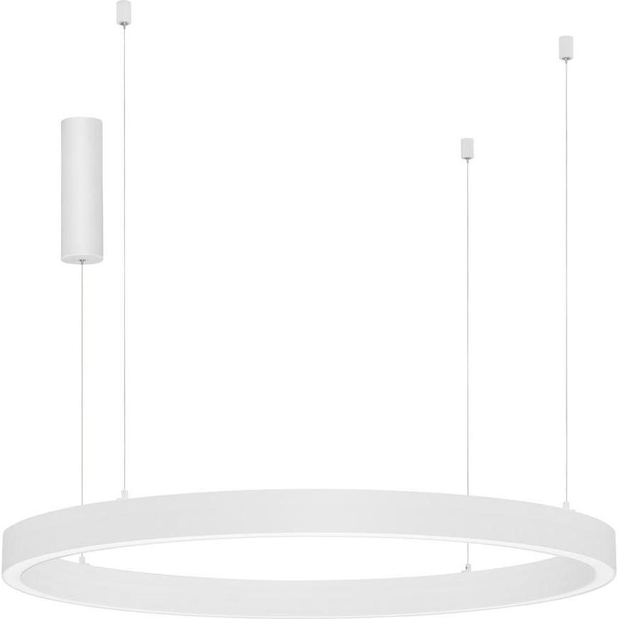 Nova Luce, Pendelleuchte, STING LED Pendelleuchte Weiss 60W Warmweiss 200x100cm dimmbar 9558606