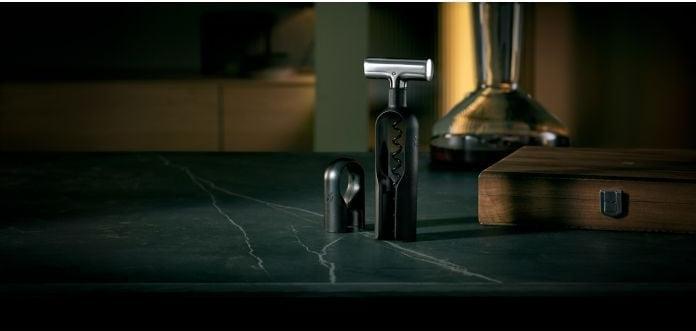 Productafbeelding WMF Sommelier Wijn Set 3st Kurkentrekker Flesstopper Walnoot Hout Doos Baric (Flesopener set)