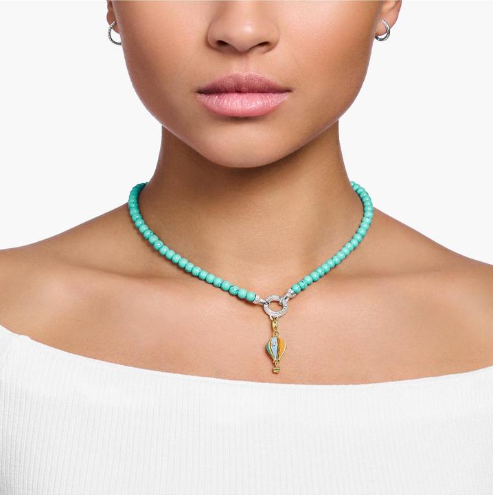 Immagine prodotto Thomas Sabo Collana con perline turchesi (Argento 925, 40 - 45 cm)