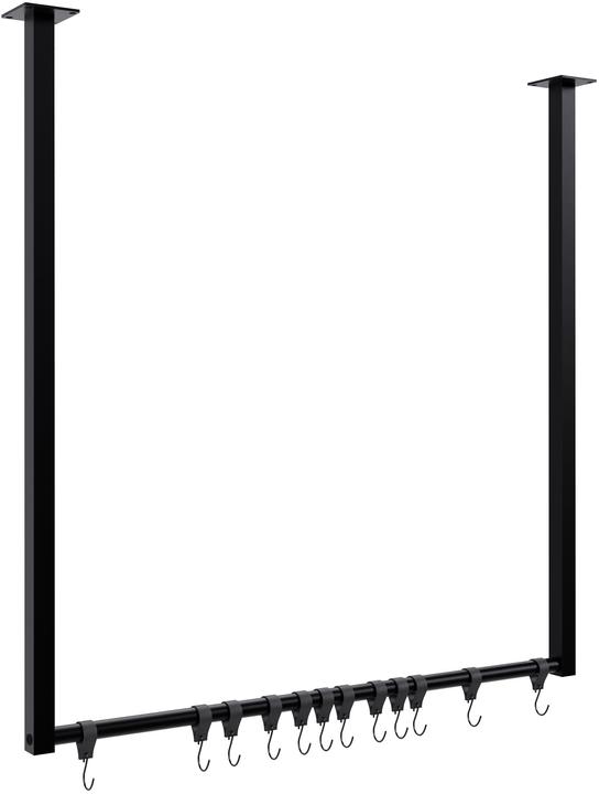 Produktbild CLP Kleiderstange Fenton aus Metall für Deckenmontage mit 12 Kleiderhaken