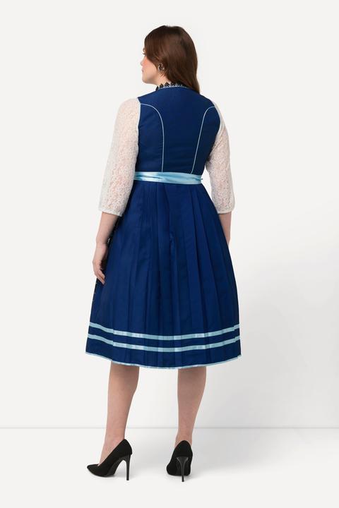 Produktbild Ulla Popken Dirndl, Herzen, Zierkette, Carree-Ausschnitt, ärmellos (44)