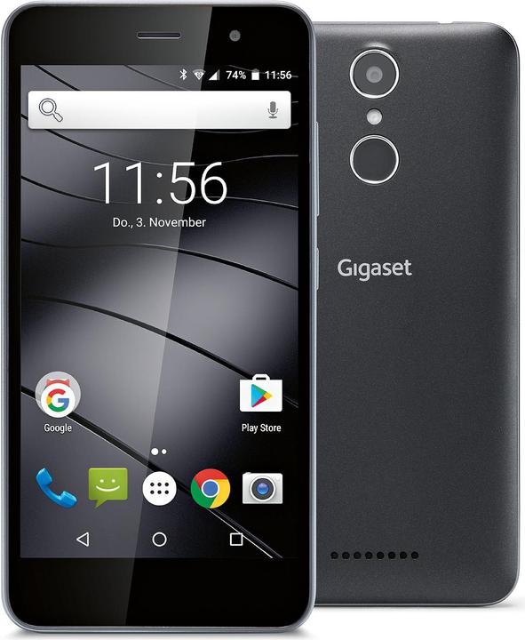 Produktbild Gigaset Gs160 (16 GB, Black, 5", Hybrid Dual SIM, 13 Mpx, 4G)