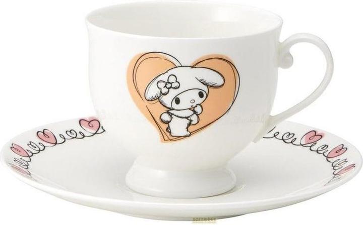 Sanrio Bone China Tasse und Teller Set My Melody (240 ml, 2x)