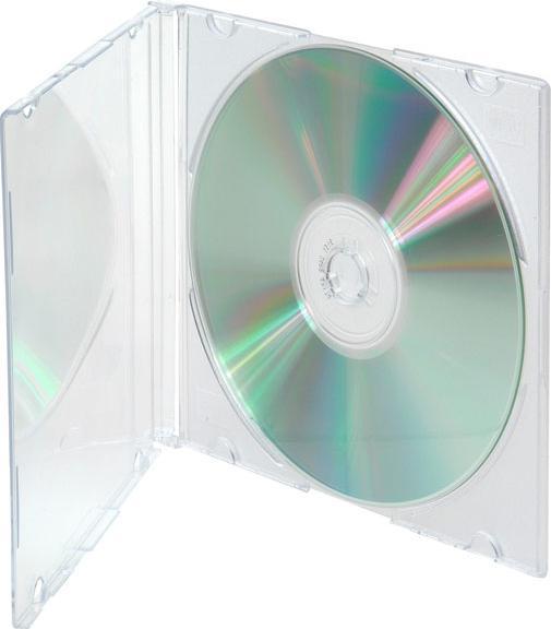 Actual product image Vivanco CD Slim Case for one CD, 25-pack, transparent