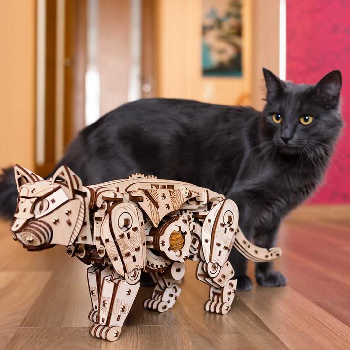 Produktbild Eco Wood Art Katze - 3D Holzbausatz