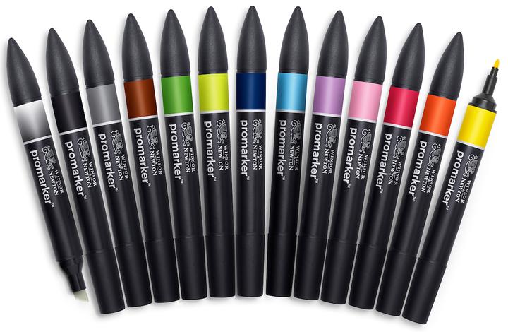 Produktbild Winsor & Newton ProMarker 12+1 set 1 (13x)