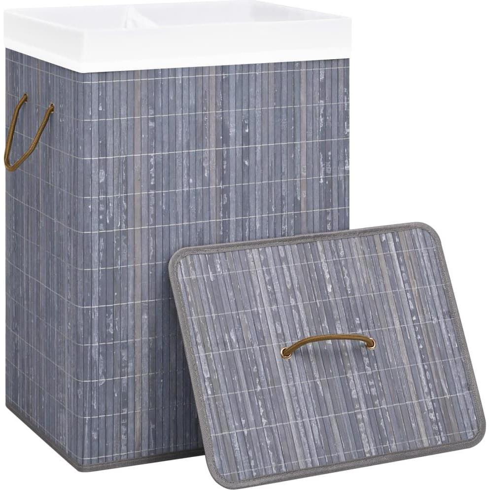 Vidaxl Grau Wäschekorb, Wäschekorb (72 L)