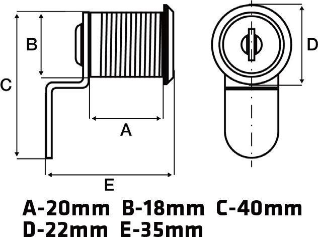 Actual product image Benson Mailbox lock