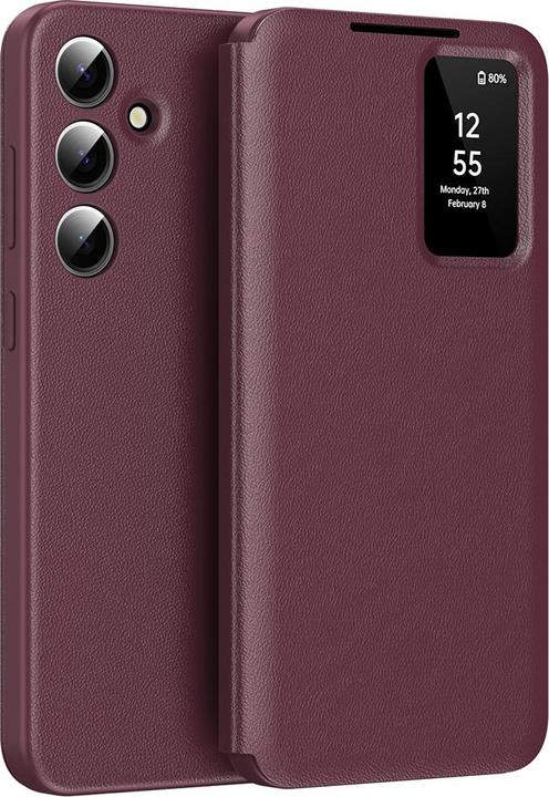 Techsuit - SmartView Series - Samsung Galaxy A55 5G - Red (Samsung Galaxy A55)