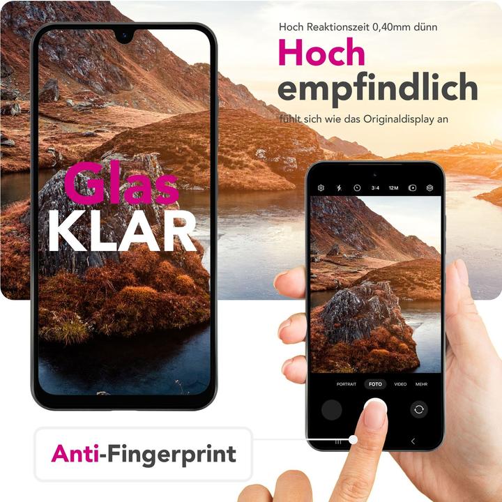 Actual product image Nalia ArmorGlassX - 2x Display Schutzglas - Full Screen Protection 9H Tempered Glass (2 Piece, Samsung Galaxy A26)