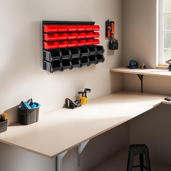 Produktbild tectake Kleinteilemagazin mit 30 Einschüben