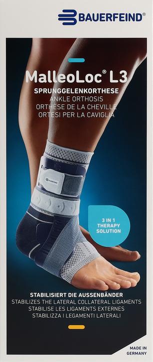 Produktbild Bauerfeind L3 Stabilorthese Grösse 5 links titan