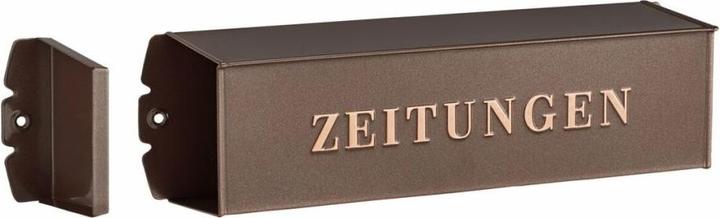 Produktbild Burg Wächter Zeitungsbox Eisen verzinkt BxHxT 125/125/110 mm kupfer