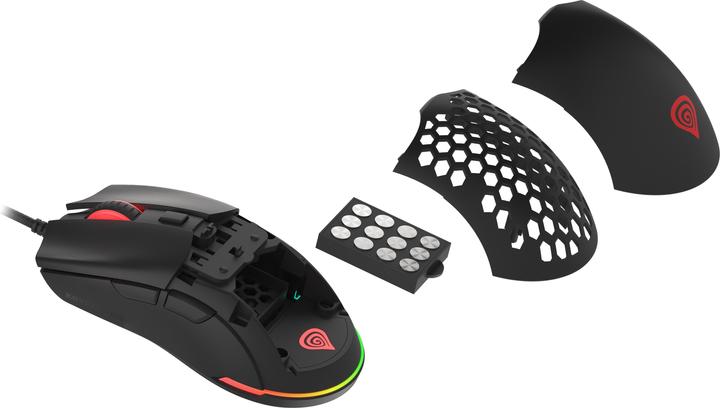Actual product image Genesis KRYPTON 750 mouse Ambidextrous USB Type-A Optical 8000 DPI (Cable)