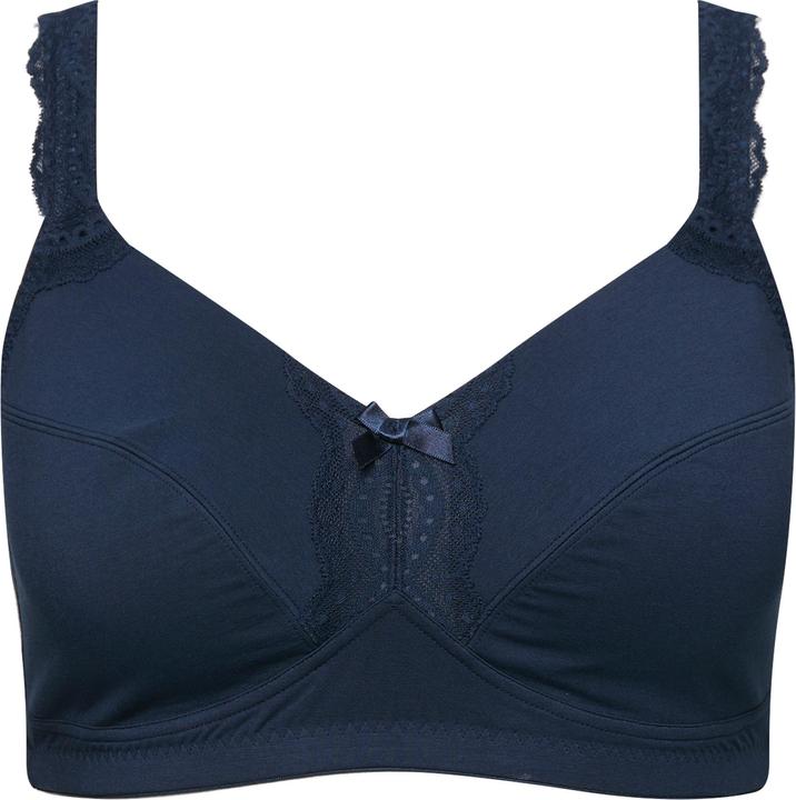 Produktbild Ulla Popken Soft-BH, Spitzendetail, ohne Bügel, Cup C - E (110 D)